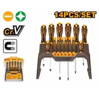 INGCO 14PCS SCREWDRIVER SET HKSD1428