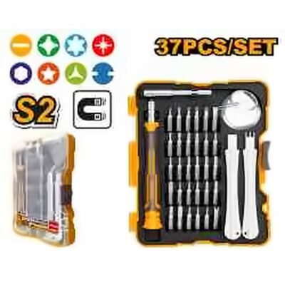 INGCO 37 PCS PRECISION SCREWDRIVER HANDLE & BITS SET HKSDB0378