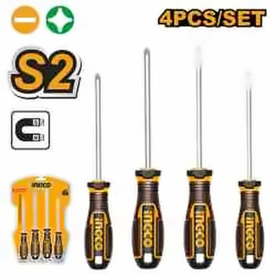 INGCO 4PCS SCREWDRIVER SET HKSDS0428
