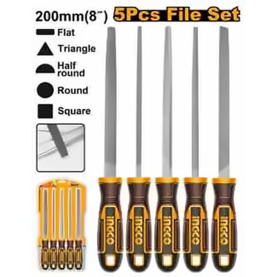 INGCO 5PCS STEEL FILE SET HKTFS0508