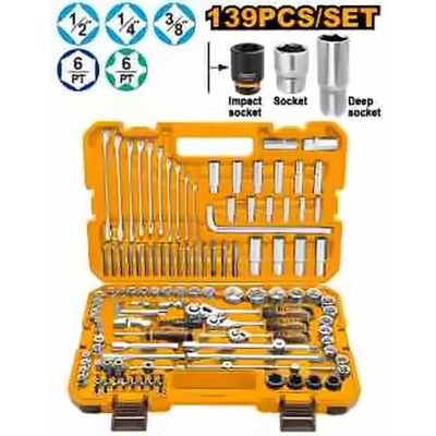 INGCO 139PCS COMBINATION HAND TOOL SET HKTHP21391