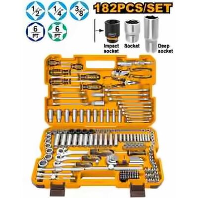 INGCO 182PCS COMBINATION TOOL SET HKTHP51828