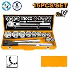 INGCO 15PC 3/4" SOCKET SET HKTS034151
