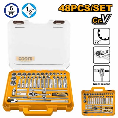 INGCO 48PCS 1/2 SOCKET SET HKTS12486