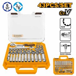 INGCO 43PCS 3/8 SOCKET SET HKTS38436