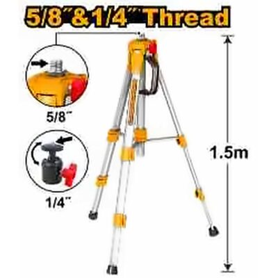 INGCO 1.5M TRIPOD FOR LASER LEVEL HLLT01573