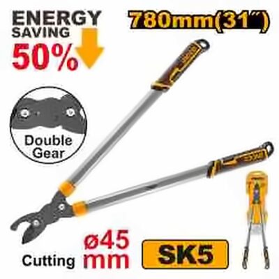INGCO LOPPER SHEARS WITH GEAR 780MM MAX CUT 45MM HLT8608