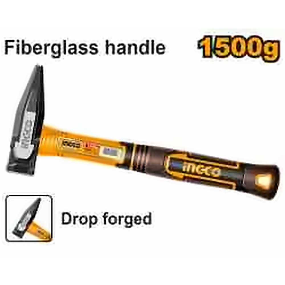 INGCO MACHINIST HAMMER 1500G FIBERGLASS HANDLE HMH821500