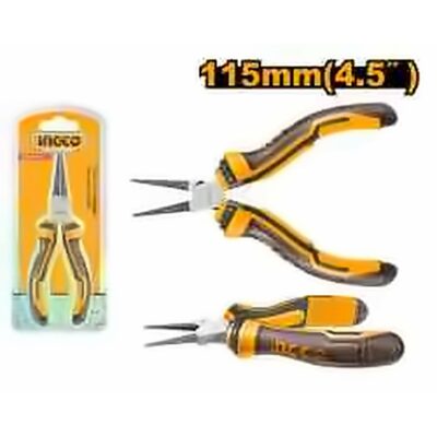 INGCO MINI NEEDLE NOSE PLIERS 4.5 INCH/115MM HMNP08115