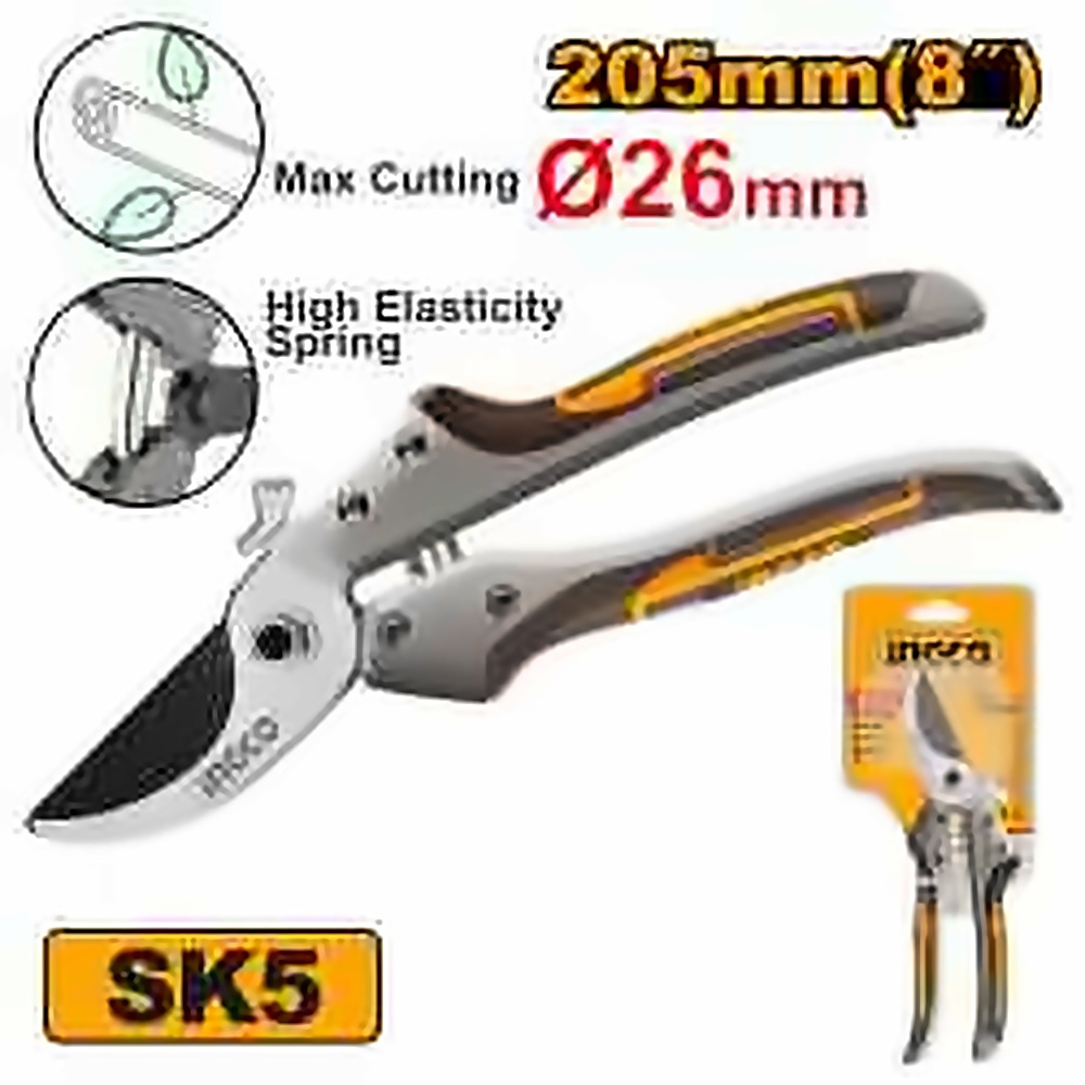 INGCO HIGH QUALITY PRUNING SHEAR 8" 205MM HPS0308
