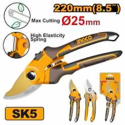 INGCO HIGH QUALITY PRUNING SHEAR 8.5" 220MM HPS0601