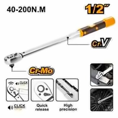 INGCO 1/2" DR. TORQUE WRENCH 40-200NM HPTW200N1