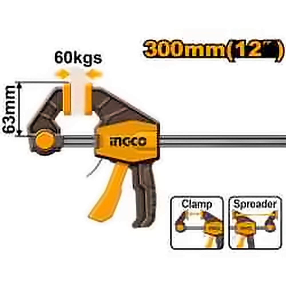 INGCO QUICK BAR CLAMP 6 INCH HQBC01602