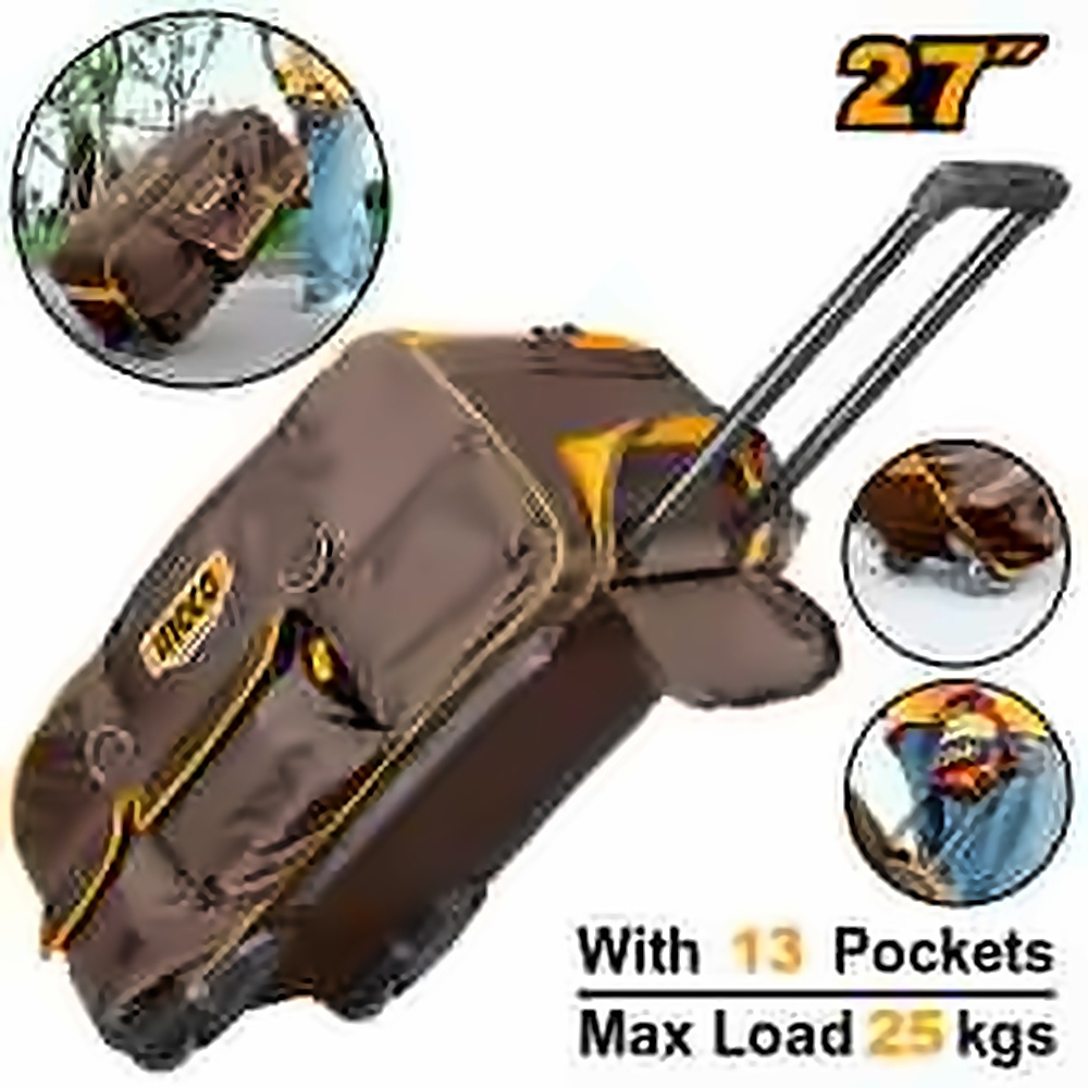 INGCO 27" TELESCOPIC PULL HANDLE WHEELED TOOL BAG 685X295X320MM HRRTB2715
