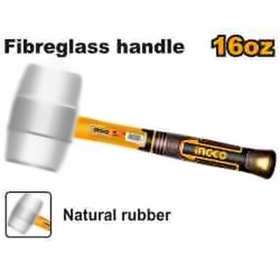 INGCO RUBBER MALLET 16OZ 2-WAY HEAD HRUH8916