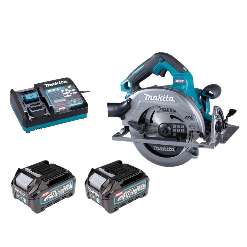 MAKITA HS003GM201 DC CIRCULAR SAW 40V BL AWS 190MM (2PCS 4.0AH BATTERY, 1PC CHARGER)