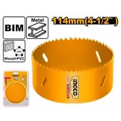INGCO BI-METAL HOLE SAW 114MM HSB101141