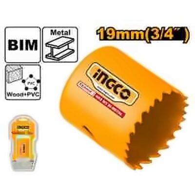 INGCO BI-METAL HOLE SAW 19MM HSB10191