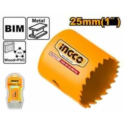 INGCO BI-METAL HOLE SAW 25MM HSB10251