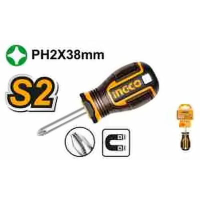 INGCO PHILLIPS SCREWDRIVER PH2X38MM HSDPH2038