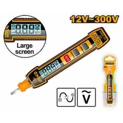 INGCO LARGE SCREEN LCD DIGITAL DISPLAY TEST PEN AC 12~300V HSDT33001
