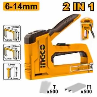 INGCO HEAVY DUTY 2 IN 1 STAPLE GUN HSG1406