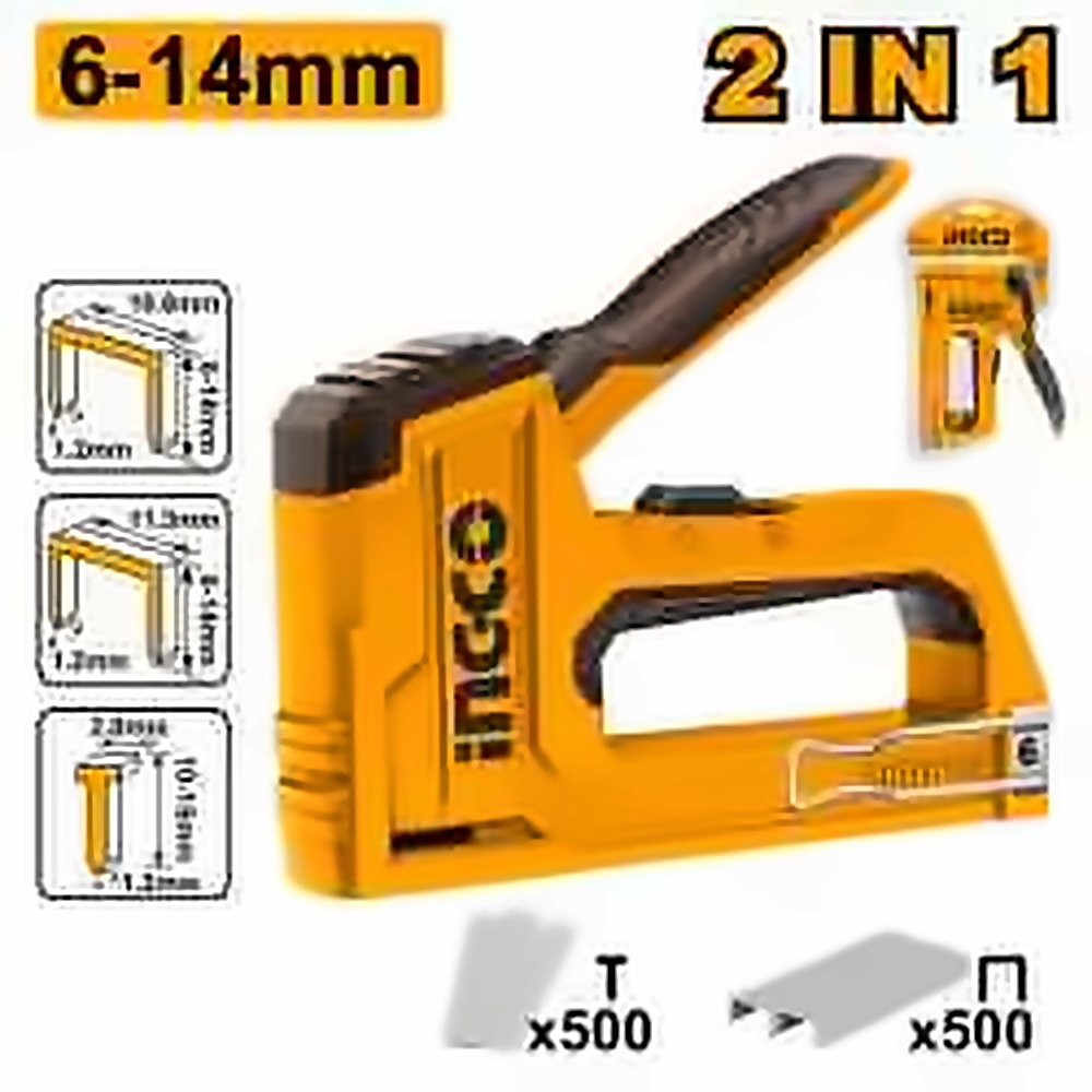 INGCO HEAVY DUTY 2 IN 1 STAPLE GUN HSG1406