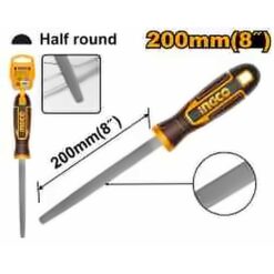 INGCO 8" STEEL HALF ROUND FILE HSFHF0883