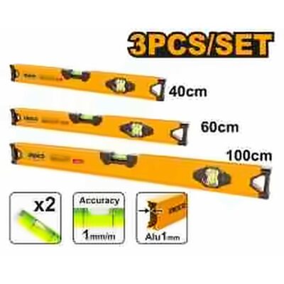 INGCO 40CM SPIRIT LEVEL WITH MAGNET HSL10403