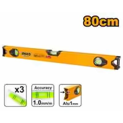 INGCO 80CM SPIRIT LEVEL HSL18080