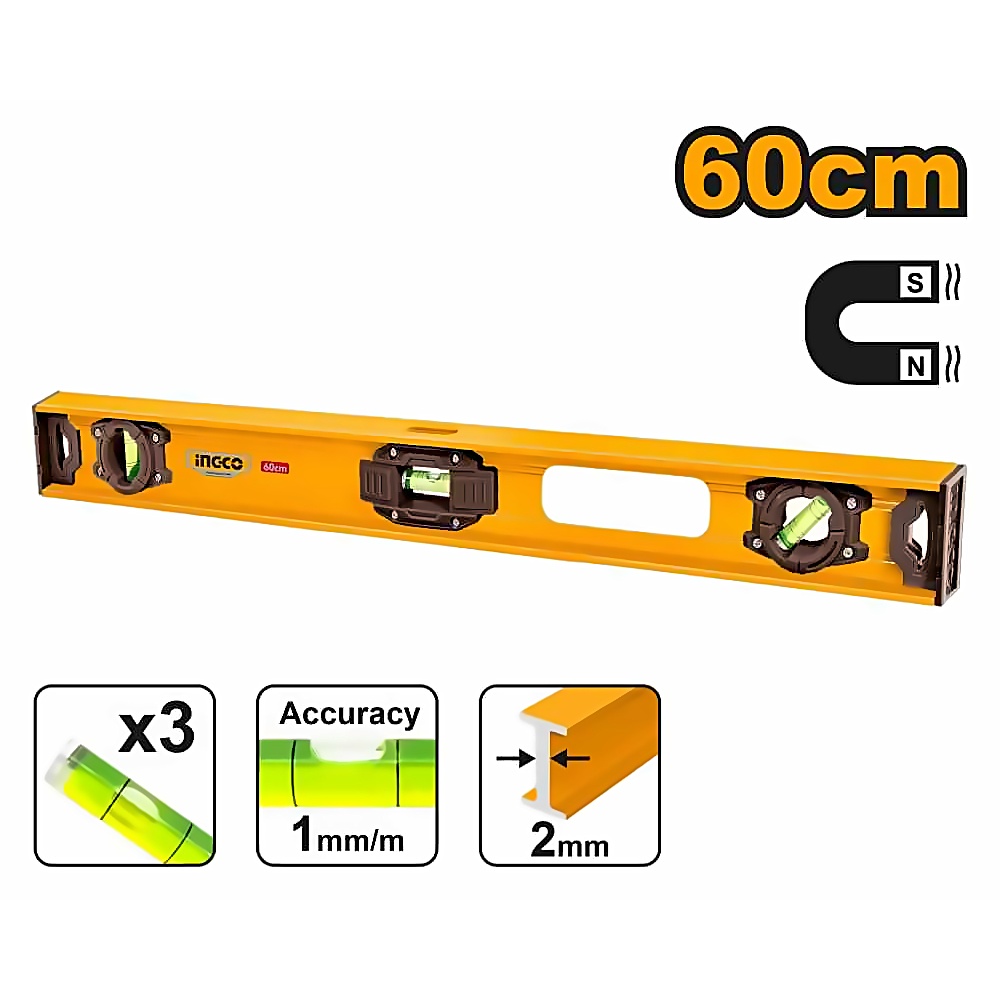 INGCO 60CM SPIRIT LEVEL HSL28060