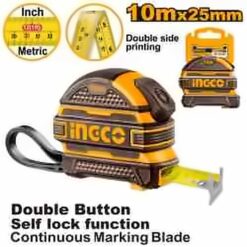 INGCO 10M X 25MM STEEL MEASURING TAPE HSMT081025
