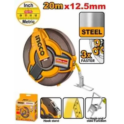 INGCO 20M STEEL MEASURING TAPE HSMT0820