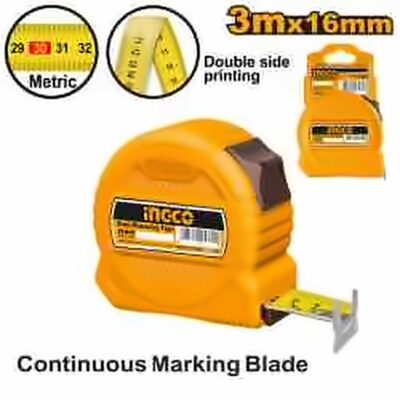 INGCO 3M X 16MM STEEL MEASURING TAPE INDUSTRIAL HSMT39316-1