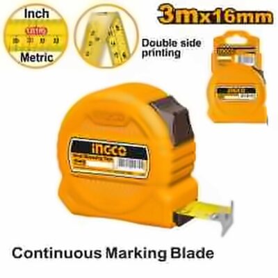 INGCO 3M X 16MM STEEL MEASURING TAPE HSMT39316