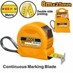 INGCO 8M X 25MM STEEL MEASURING TAPE INDUSTRIAL HSMT39825-1