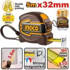 INGCO 5M X 32MM STEEL MEASURING TAPE HSMT80532