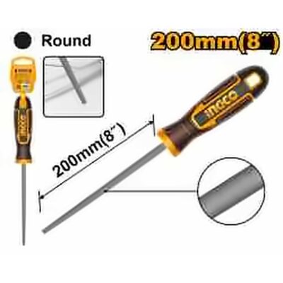 INGCO 8" STEEL ROUND FILE HSFRF0883