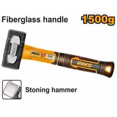 INGCO STONING HAMMER 1500G FIBERGLASS HANDLE HSTH81500