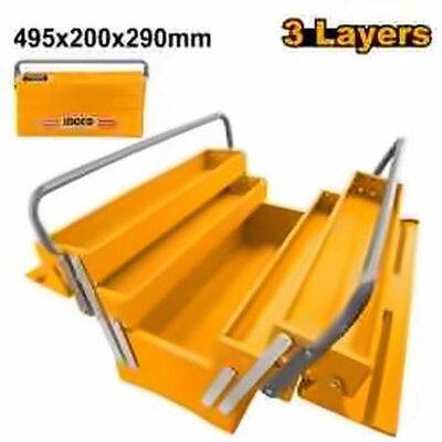 INGCO 3 LAYERS TOOL BOX 495X200X290MM HTB02