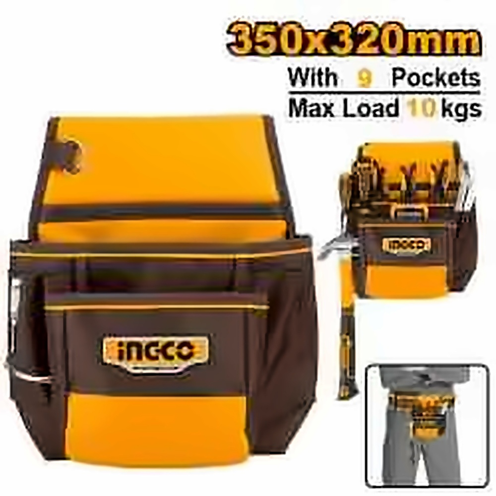 INGCO 9 POCKETS TOOL POUCH L35XW32CM HTBP010128
