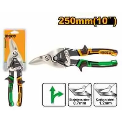 INGCO 10" AVIATION SNIP RIGHT CUT HTSN0110R