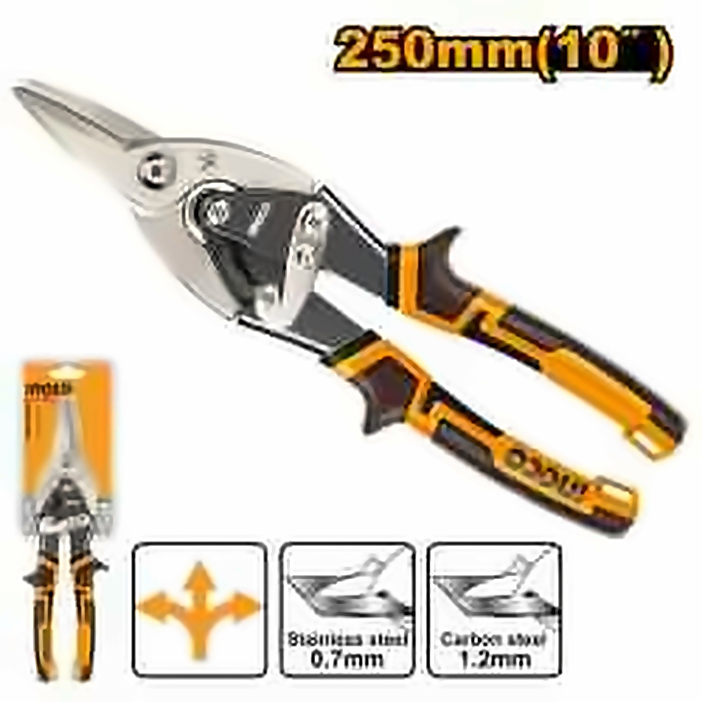 INGCO STRAIGHT AVIATION SNIP 10" 250MMM HTSN0110S