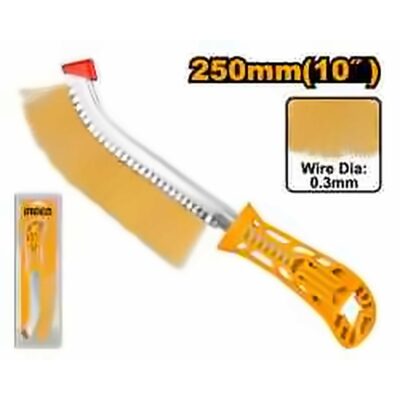 INGCO HAND HELD WIRE BRUSH OAL 10" 250MM HWB02250