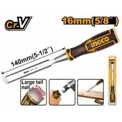 INGCO BEVEL EDGE WOOD CHISEL 16MM CR-V HWC0816