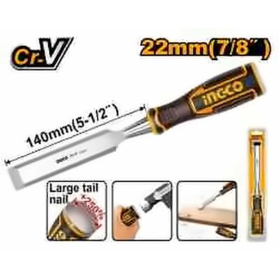 INGCO BEVEL EDGE WOOD CHISEL 22MM CR-V HWC0822