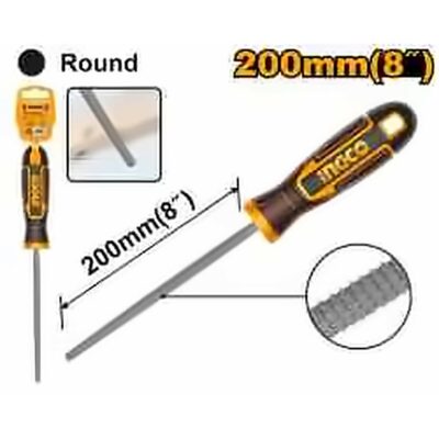 INGCO 8" WOOD RASP ROUND FILE HWFRF0884