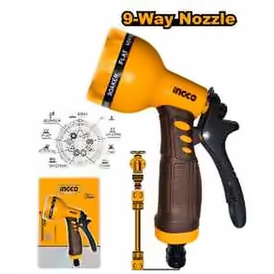INGCO 9 PATTERN SPRAY NOZZLE HWSG092