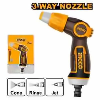 INGCO 3 WAYS ADJUSTABLE SPRAY NOZZLE HWSG6031