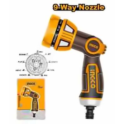 INGCO PLASTIC TRIGGER NOZZLE 9 PATTERN HWSG6091